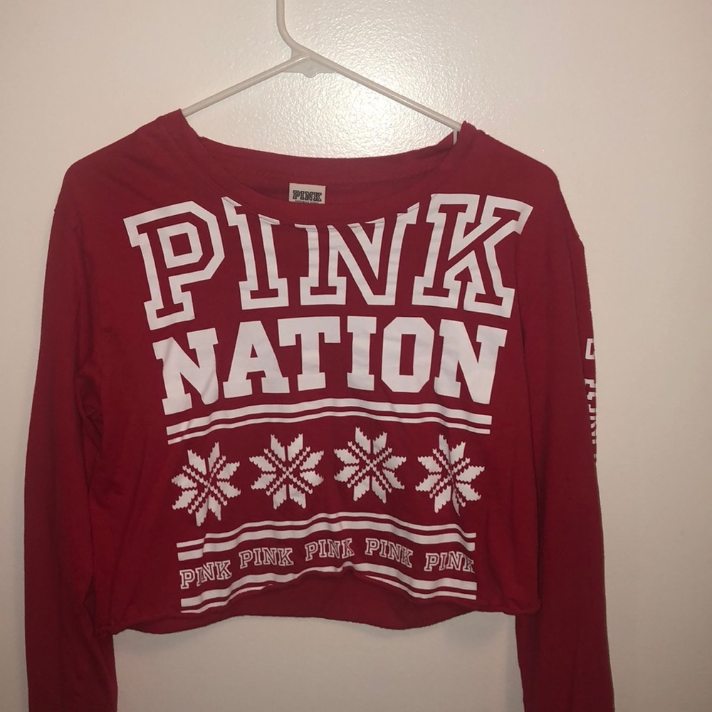 pink crop top and leggings set